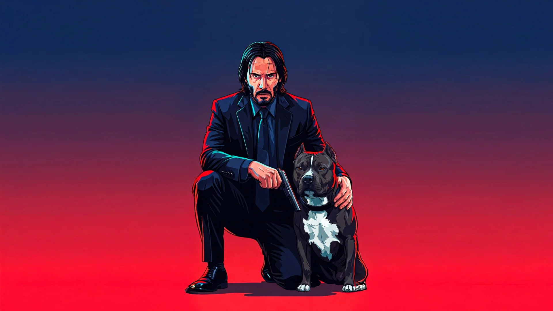 John wick y su perro