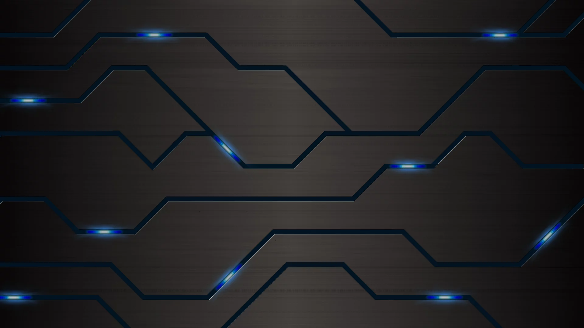Circuito hexagonal de metal oscuro