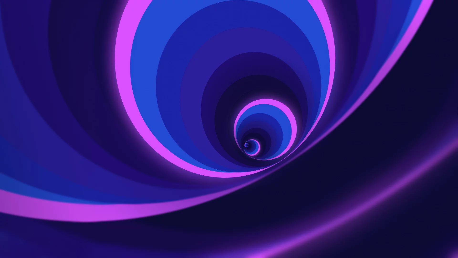 Abstracto de espiral de neón en remolino