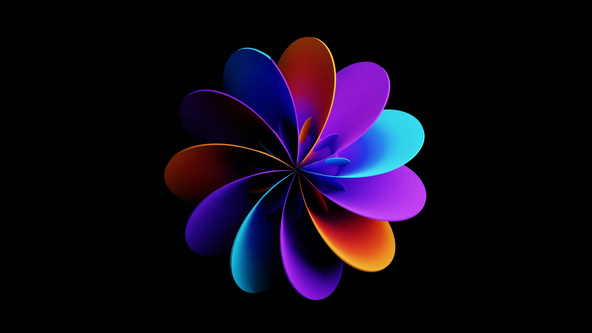 Flor de luz abstracta