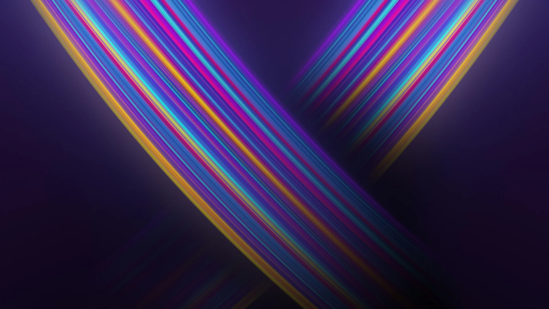 Haces de luz diagonales