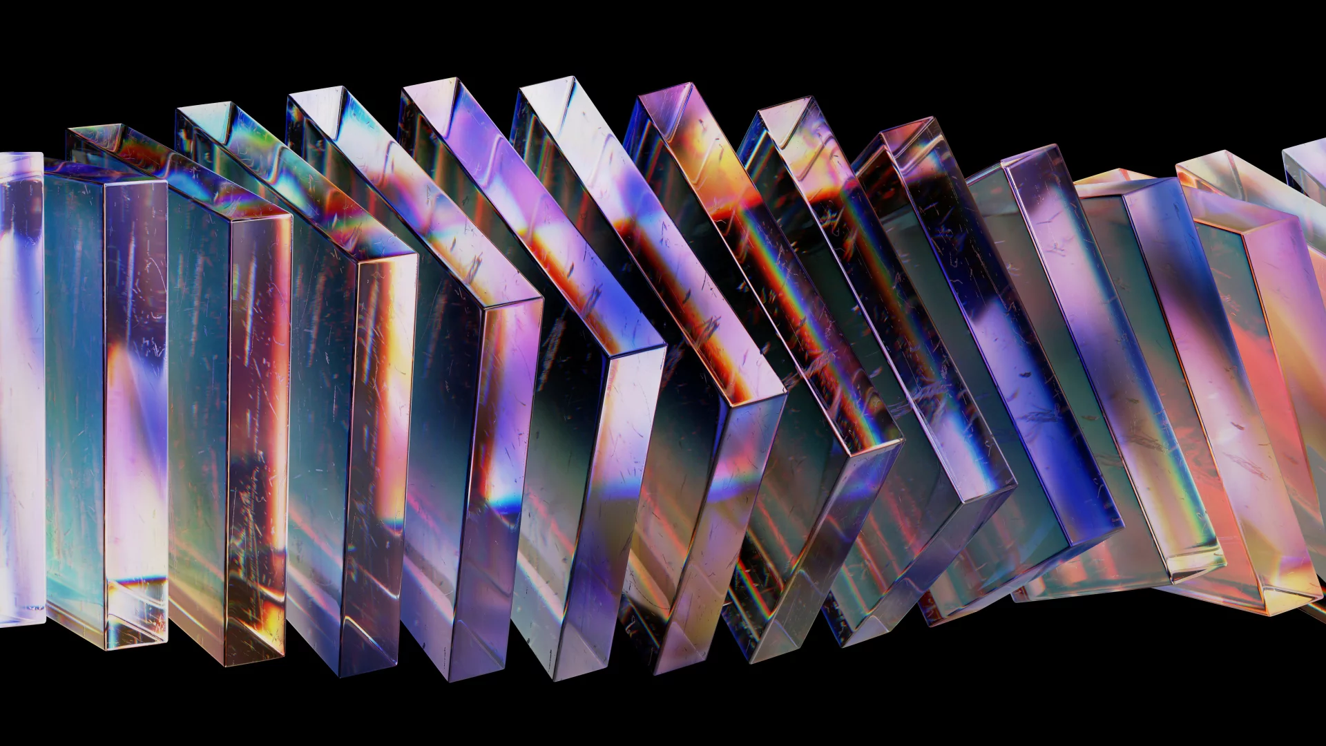 Bloques de vidrio en 3D