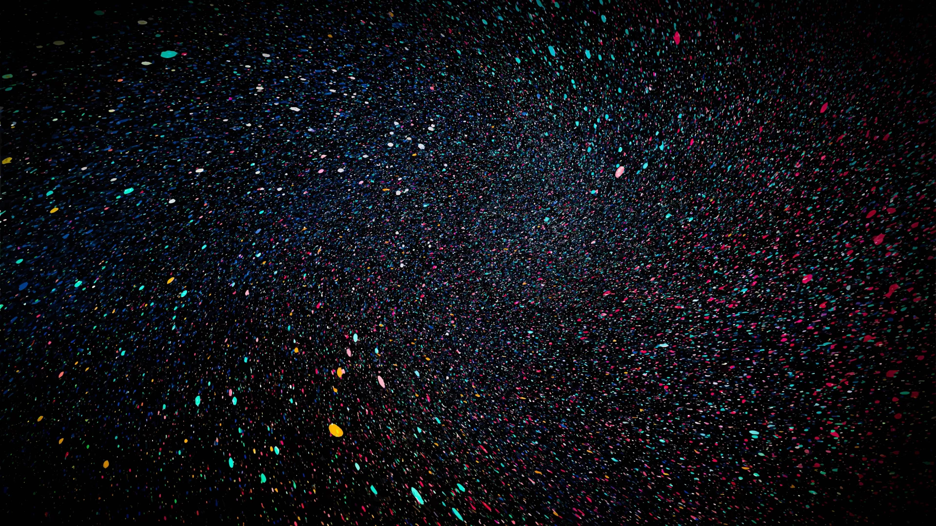 Puntos de colores cayendo