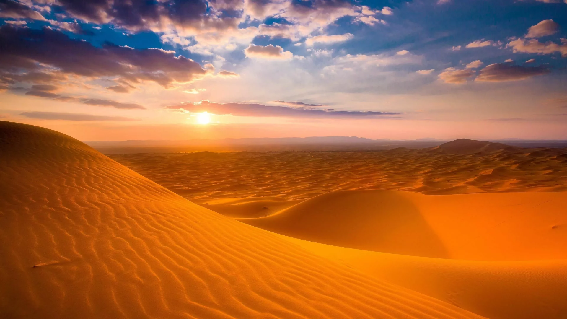Desierto y nubes