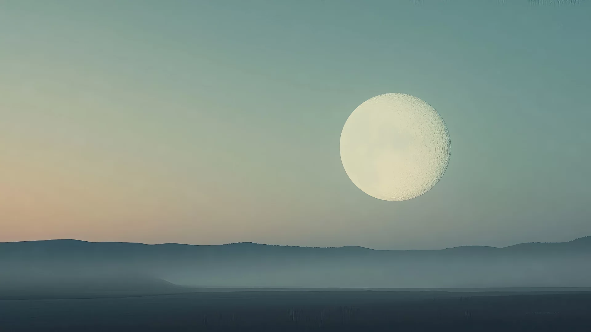 Luz de luna en el cielo