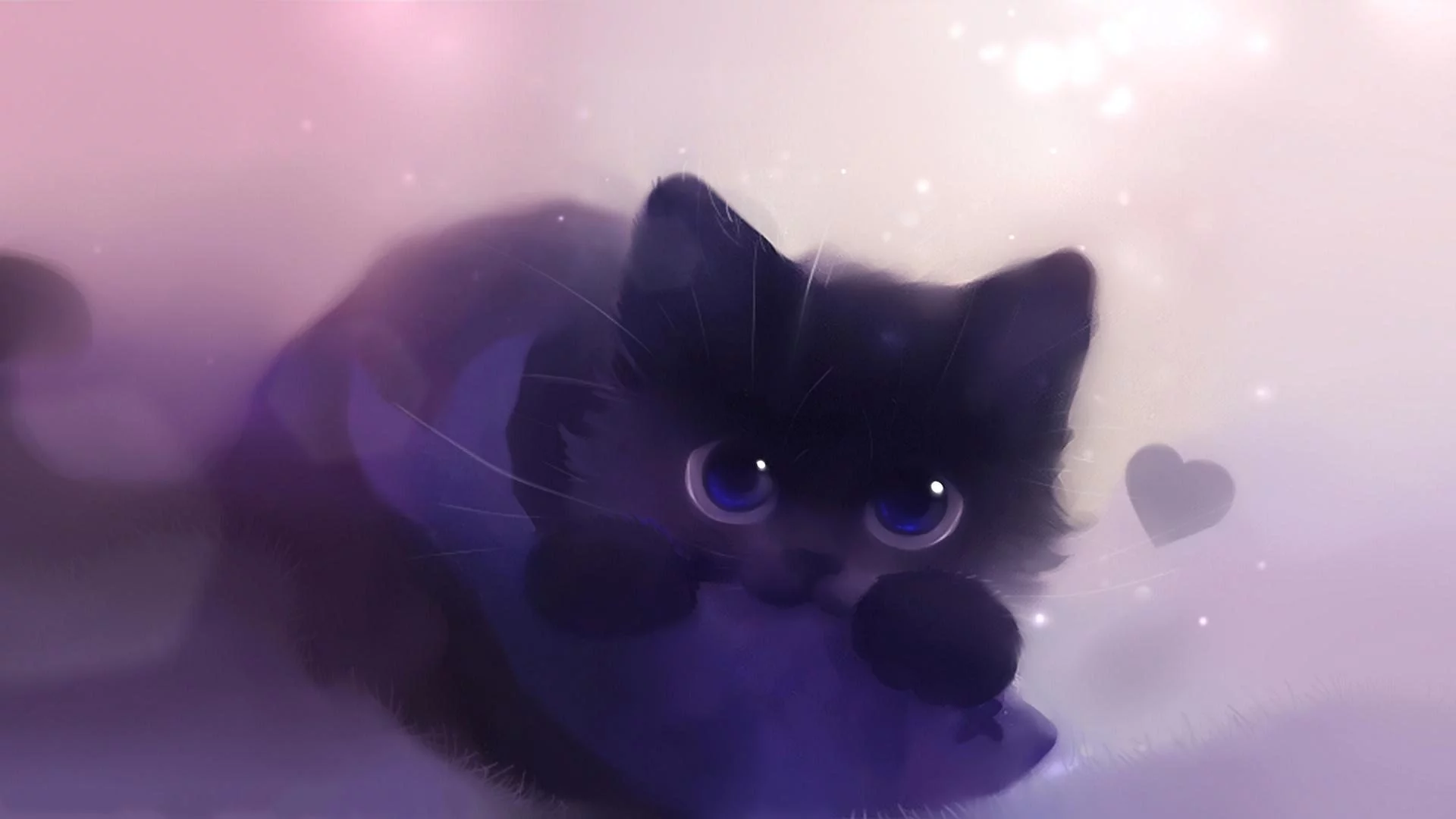 Gatito tierno arte