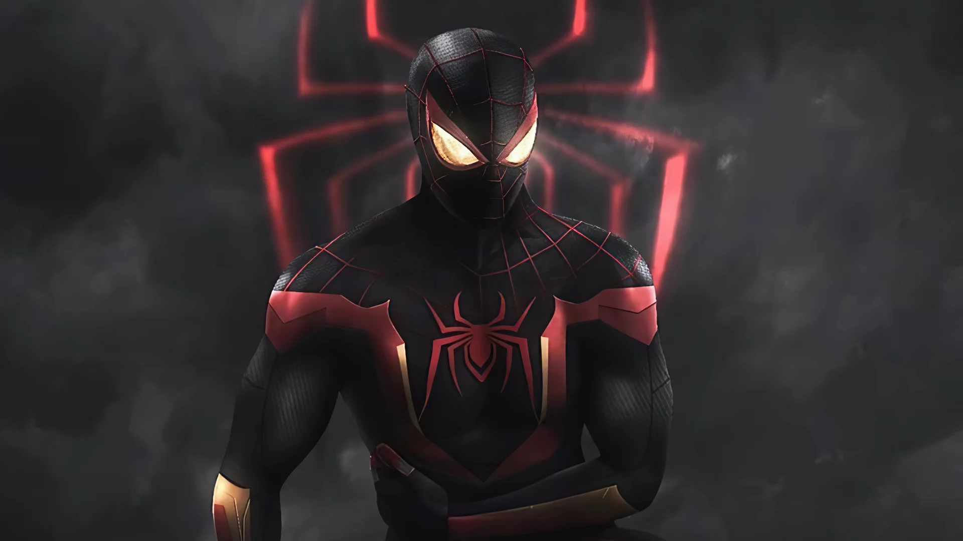 Spider-Man con el traje negro y rojo