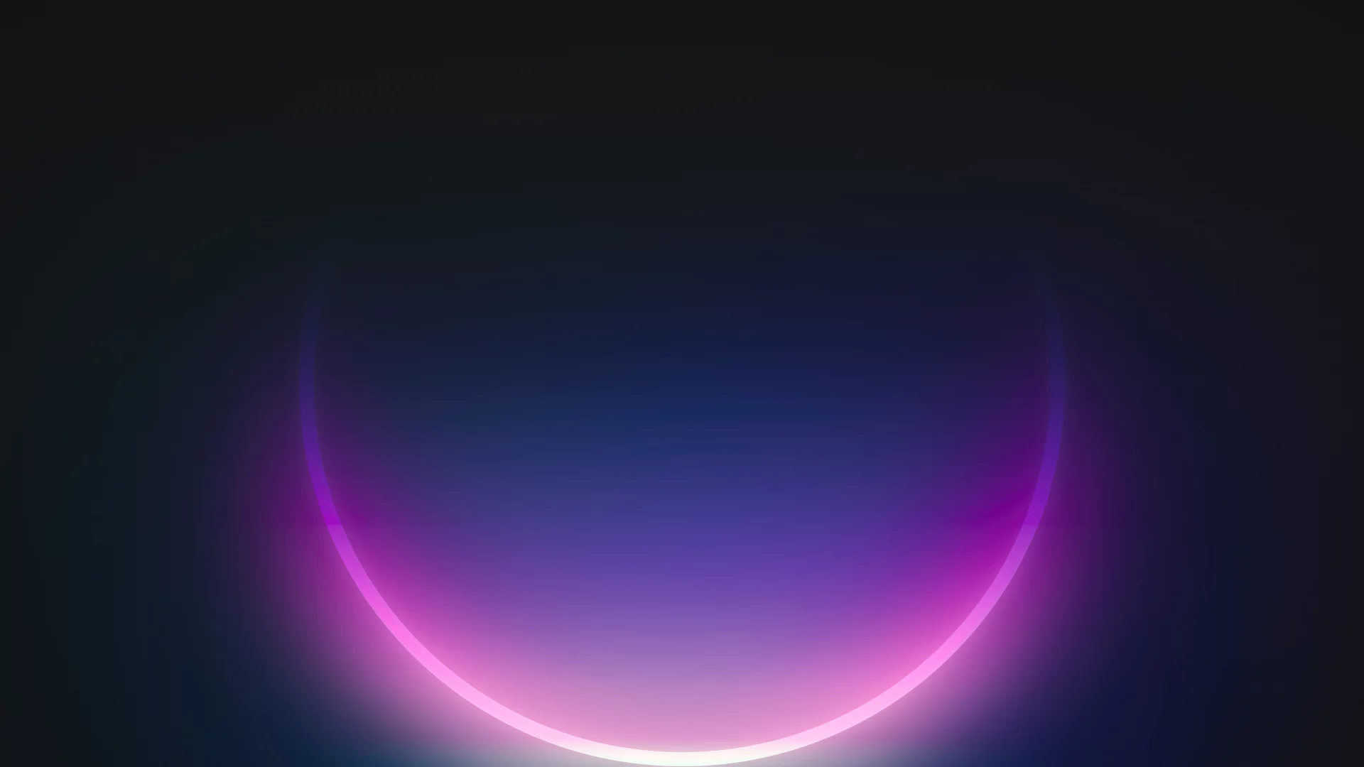 Mitad de circulo de neon