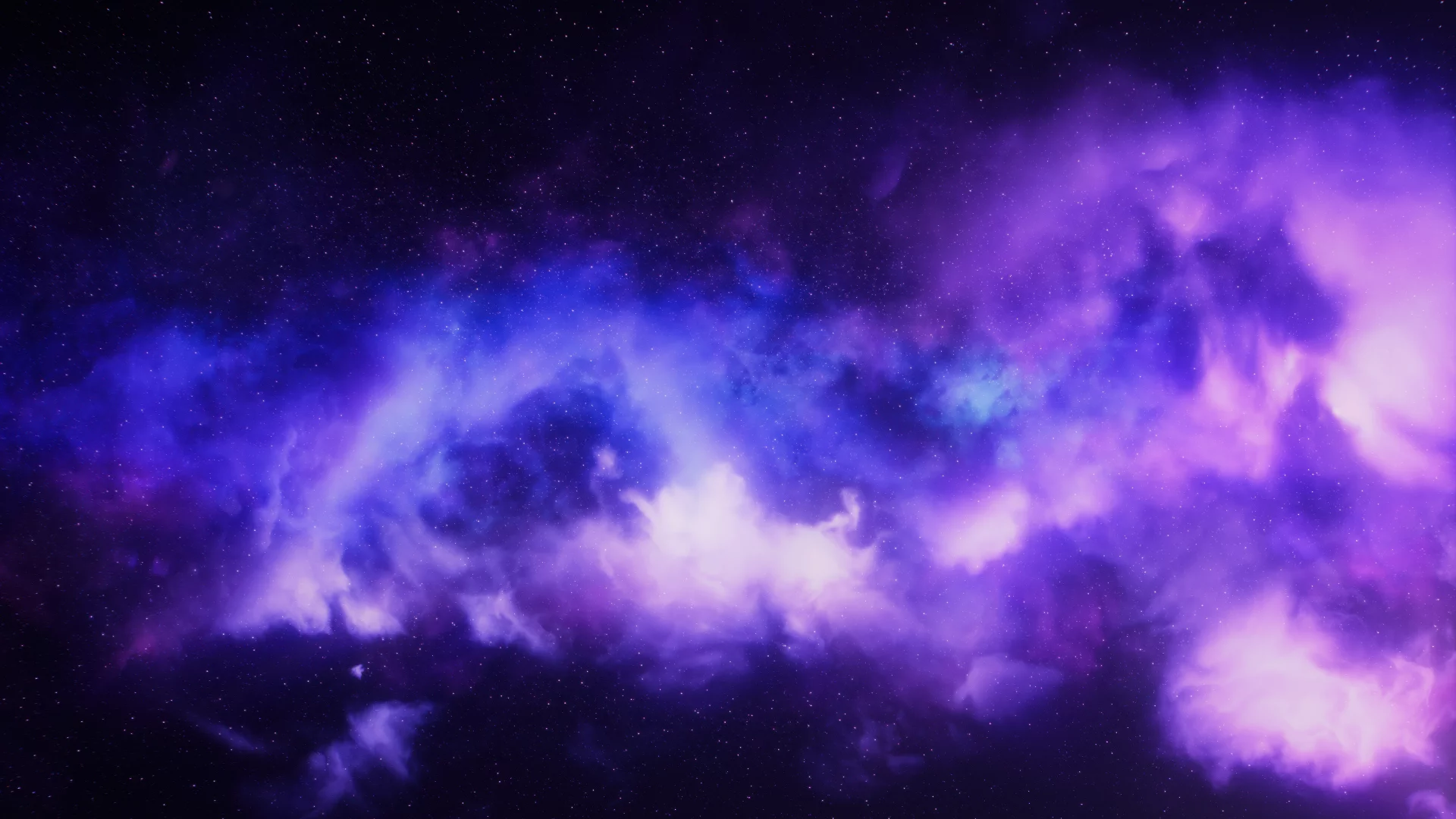 Cielo estrellado morado