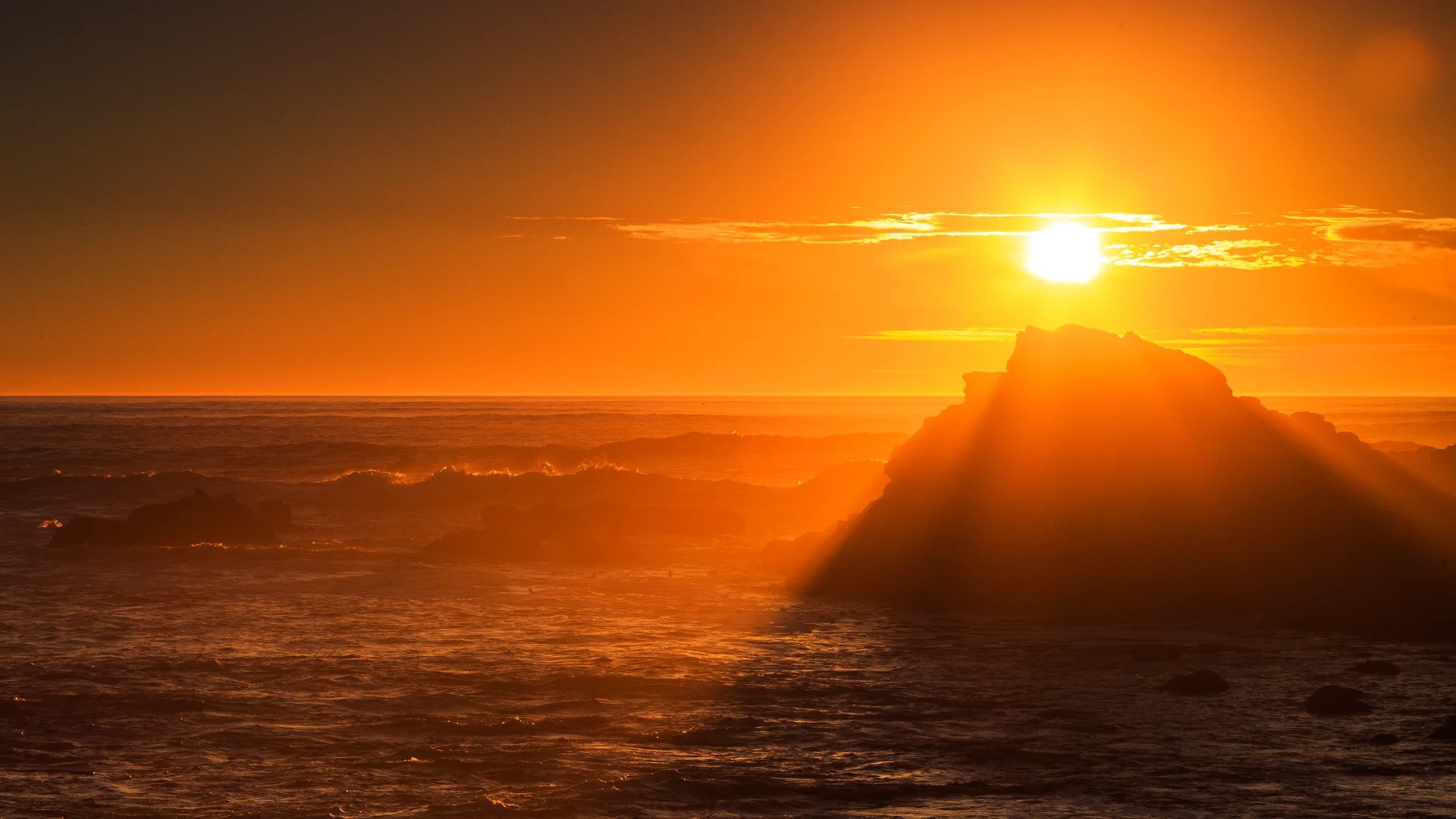 Atardecer en dorado