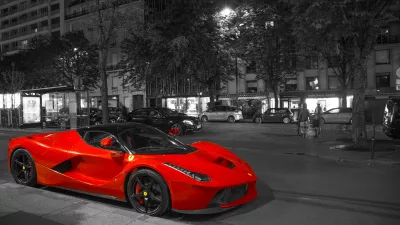 Ferrari super carro rojo