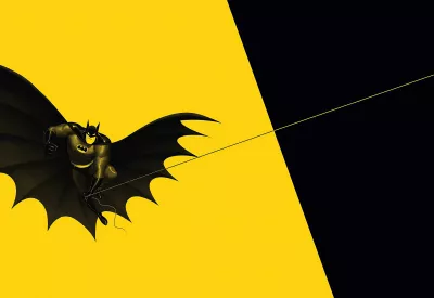 Batman amarillo y oscuro