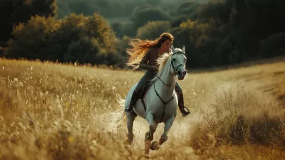 cabalgando en caballo