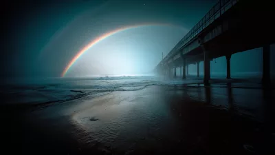 Puente y arcoíris
