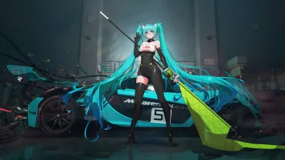 Hatsune Miku Y Mclaren Gtr