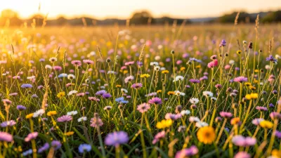 Campo Lleno De Flores Silvestres