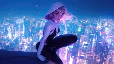 Spider gwen en la ciudad