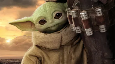 The mandalorian baby yoda