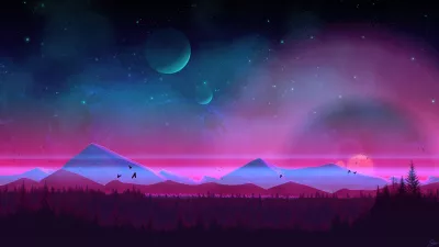 Paisaje del cielo nocturno