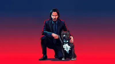 John wick y su perro