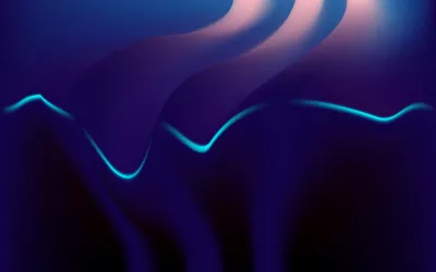 Flujo abstracto de luz azul