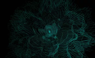 Abstracto con forma de flor