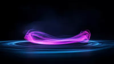 Arte de estelas de luz abstractas