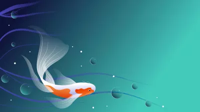 Ilustración minimalista de un pez