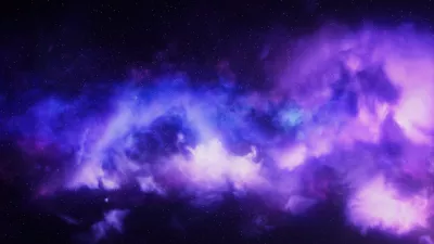 Cielo estrellado morado