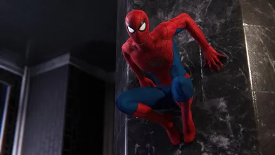 Spider Man en la pared