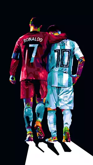 Cristiano Ronaldo  y Messi