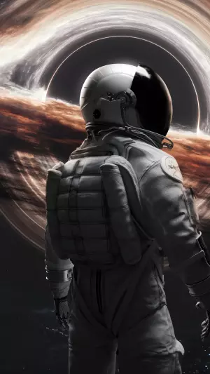 Astronauta en agujero negro