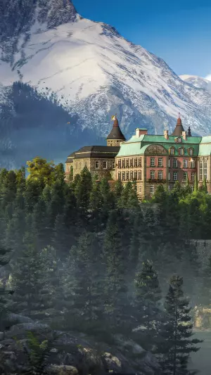 Palacio de la primera luz en las montañas de Eslovaquia