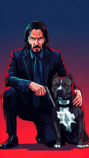 John wick y su perro
