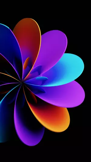Flor de luz abstracta