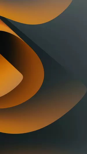 Espiral plegada naranja y negra