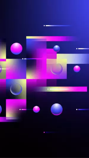 Círculos y formas brillantes