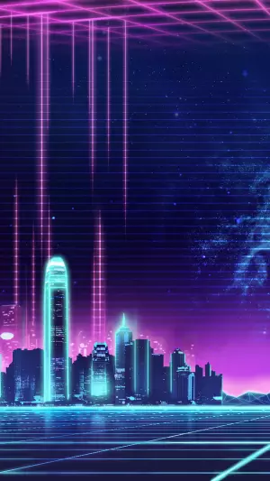 Arte digital de edificios urbanos abstractos