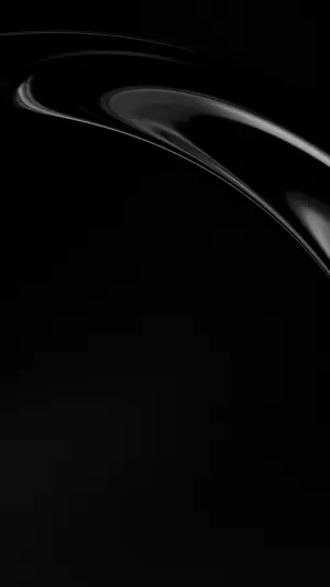 Objeto curvo negro