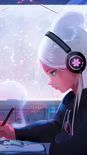 Chica Anime Lofi Aesthetic