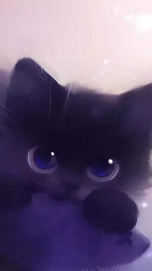 Gatito tierno arte