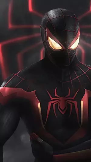 Spider-Man con el traje negro y rojo