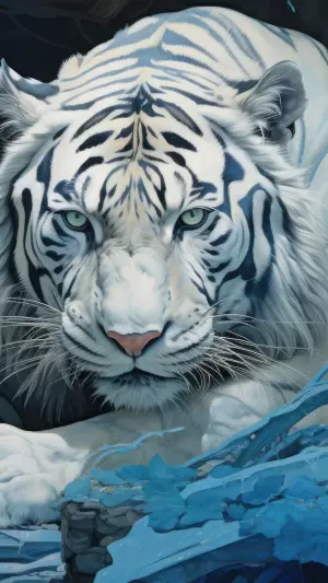 Tigure blanco Arte