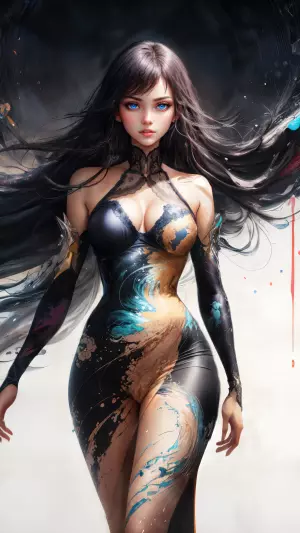 Hermosa chica de fantasia