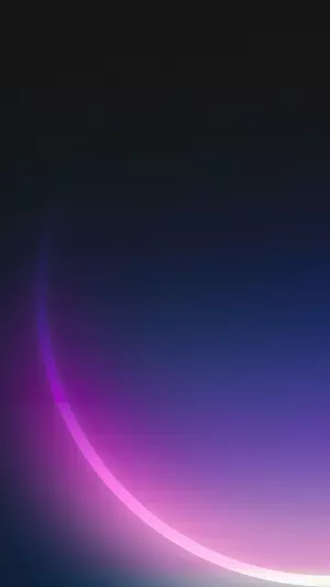 Mitad de circulo de neon