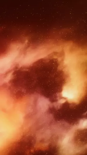 Cielo estrellado naranja