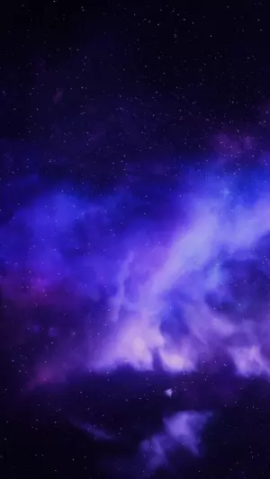 Cielo estrellado morado