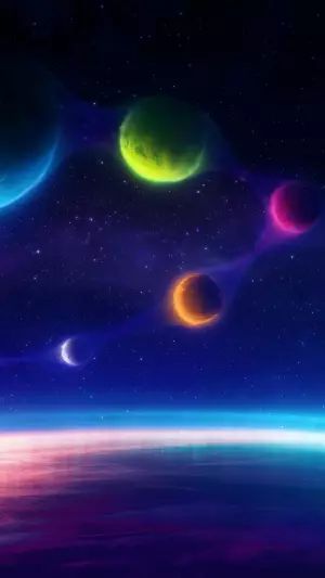 Planetas coloridos