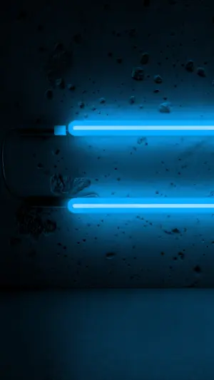 Barras de luces neon Azul