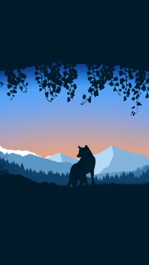 Lobo en cueva